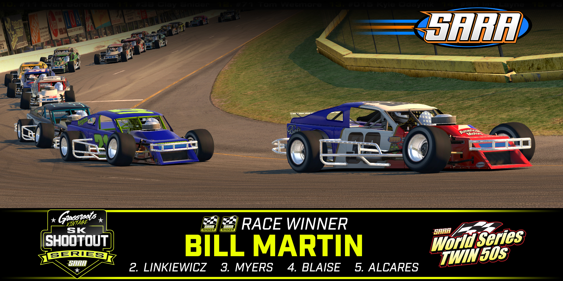 Martin Rolfe Pick Up Second Wins In Twin Features Sim Auto Racing Association